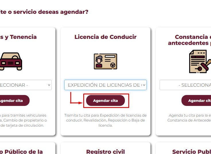 agendar cita online licencia de conducir tijuana